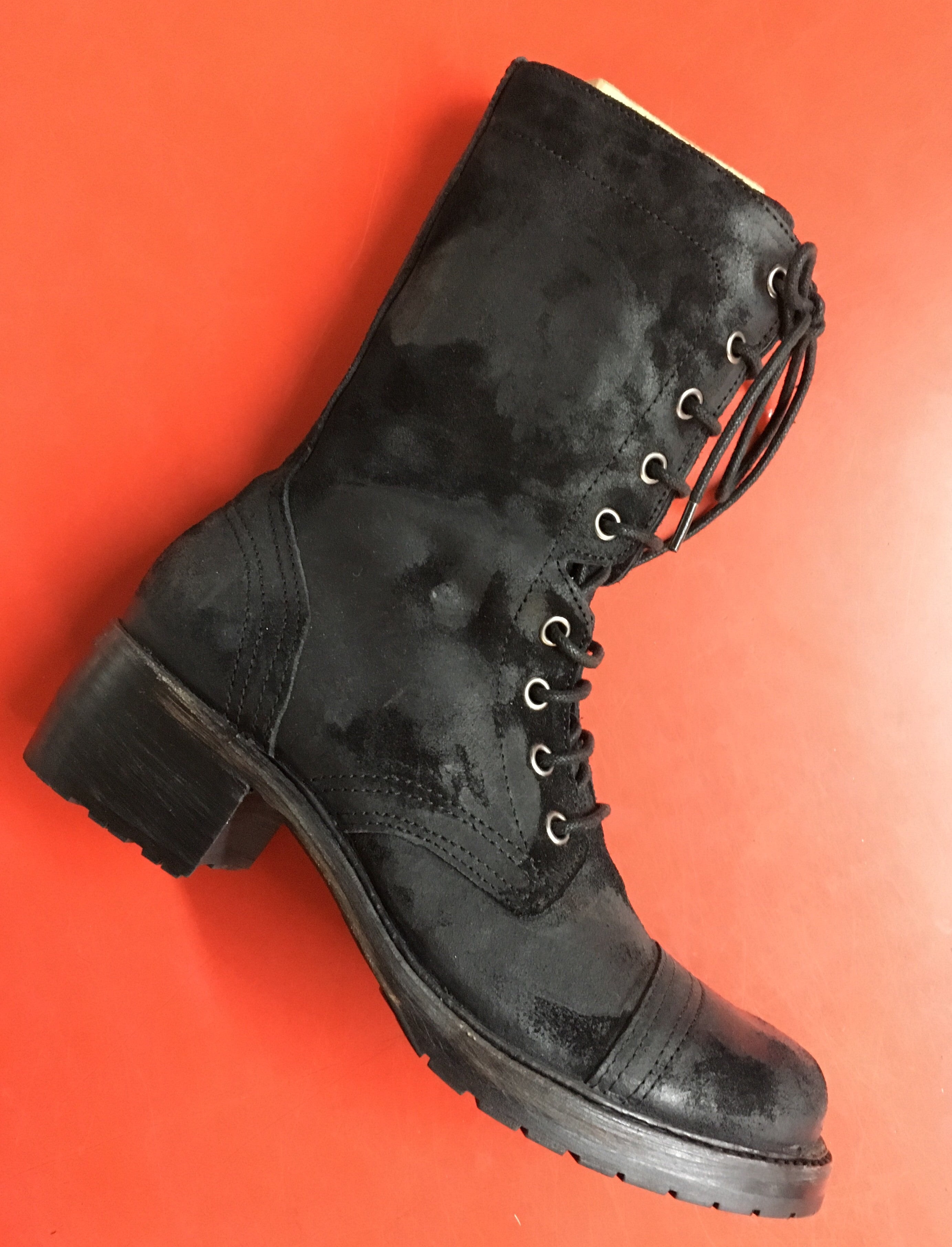 donald pliner combat boots