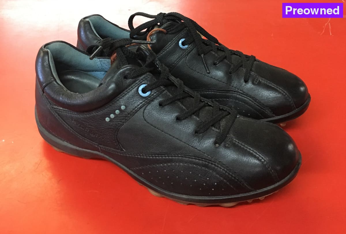 black ecco golf shoes