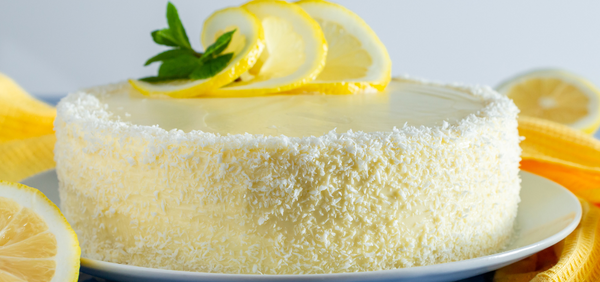 Lemon Cake With Coconut Flakes