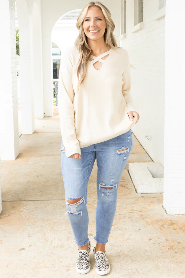 Realized Fun Sweater, Taupe