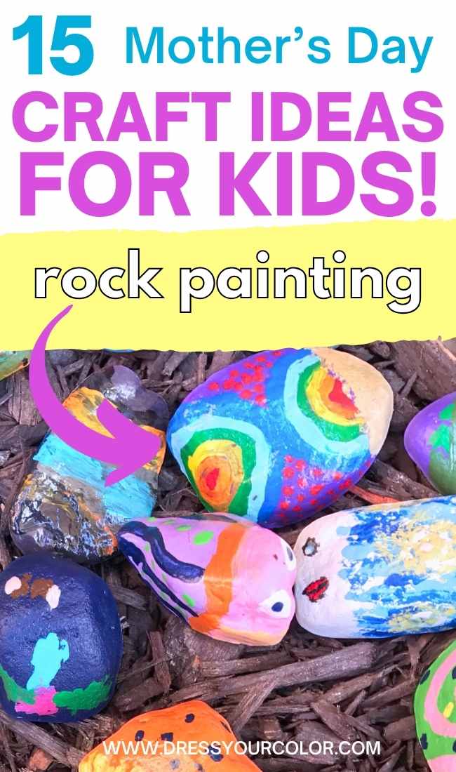 Mother's Day 2024: Best Crafts for Kids! 15 Brilliant Ideas. Rock Painting for Mother's Day. 