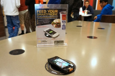 maccas McDonalds wireless charging qi 