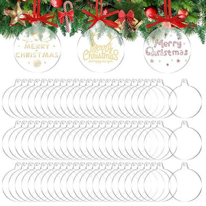 Clear Acrylic Ornament Clear Flat Ornaments For Crafts DIY - peterkaczconnect - Clear Craft Ornaments