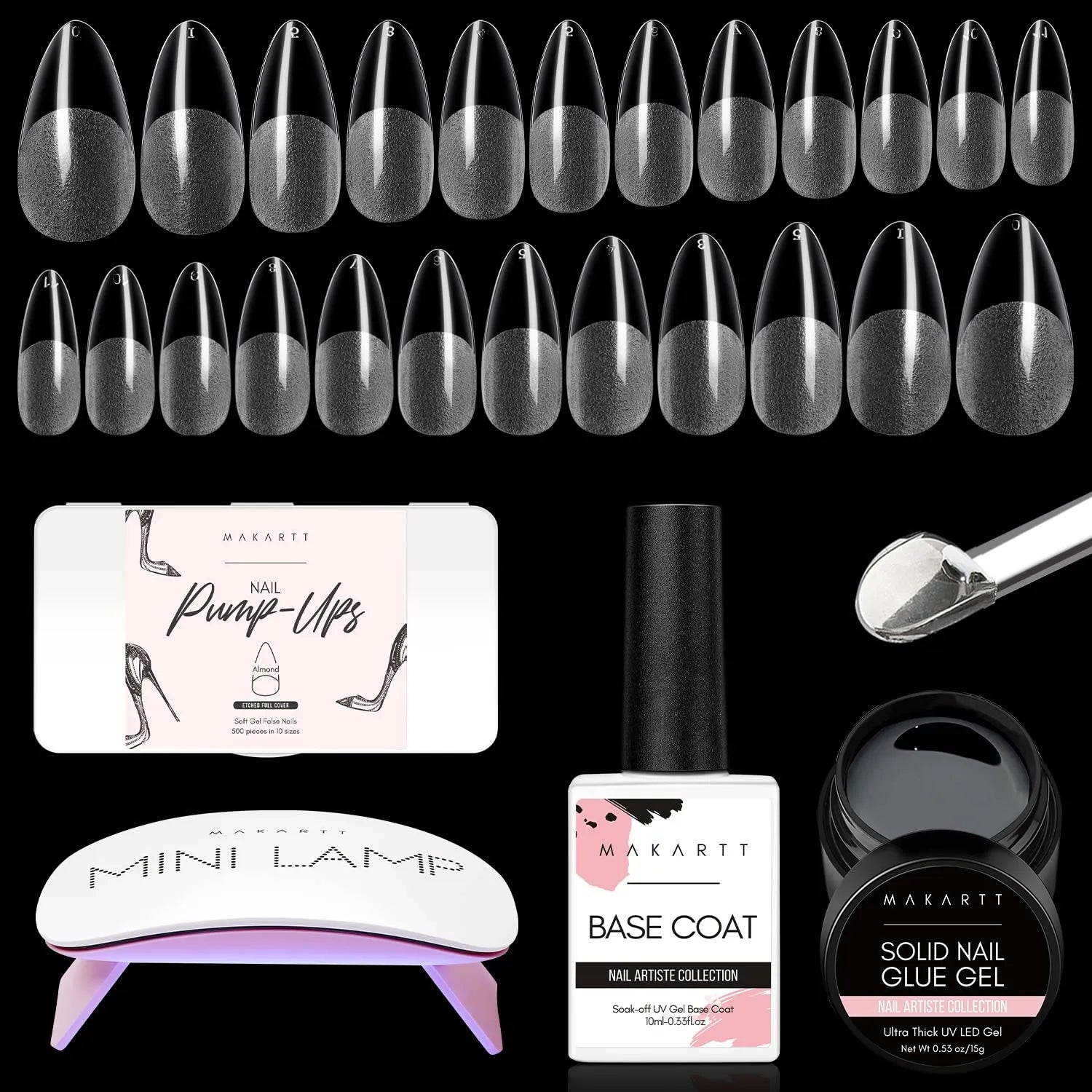 Makartt Nail Tips and Glue Gel kit