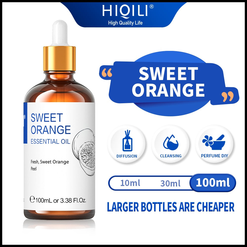 100ML Sweet Orange Essential Oils, Used for Diffuser
