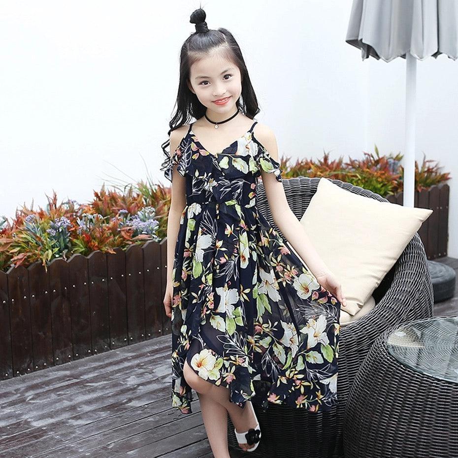 Bohemian style floral sleeveless girls dresses, bump, baby and beyond ...