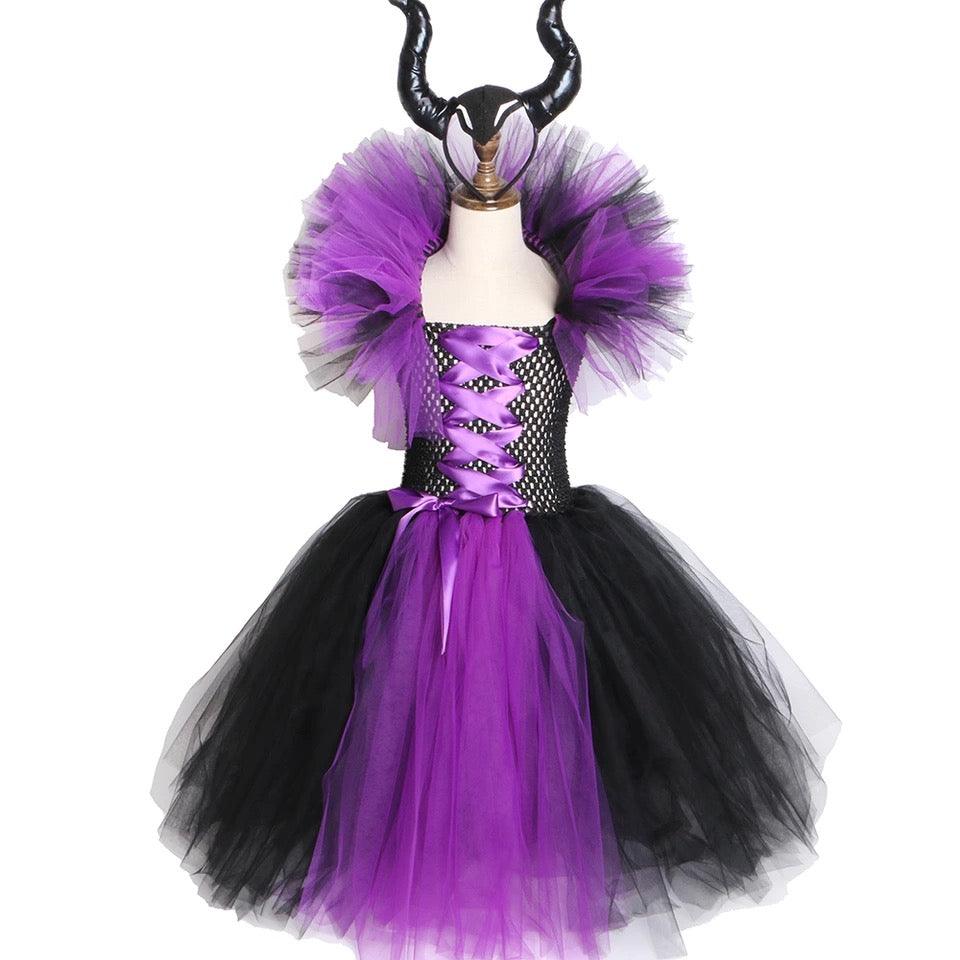 Maleficent Girls Tutu Halloween Cosplay Dress – bump baby and beyond
