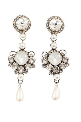 Artwear Dimitriadis Pearl Crystal Earrings