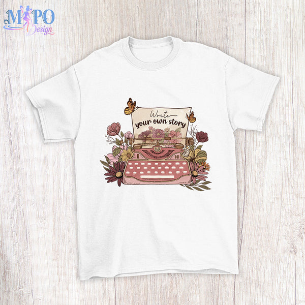 Write your own story sublimation design, png for sublimation, Vintage ...