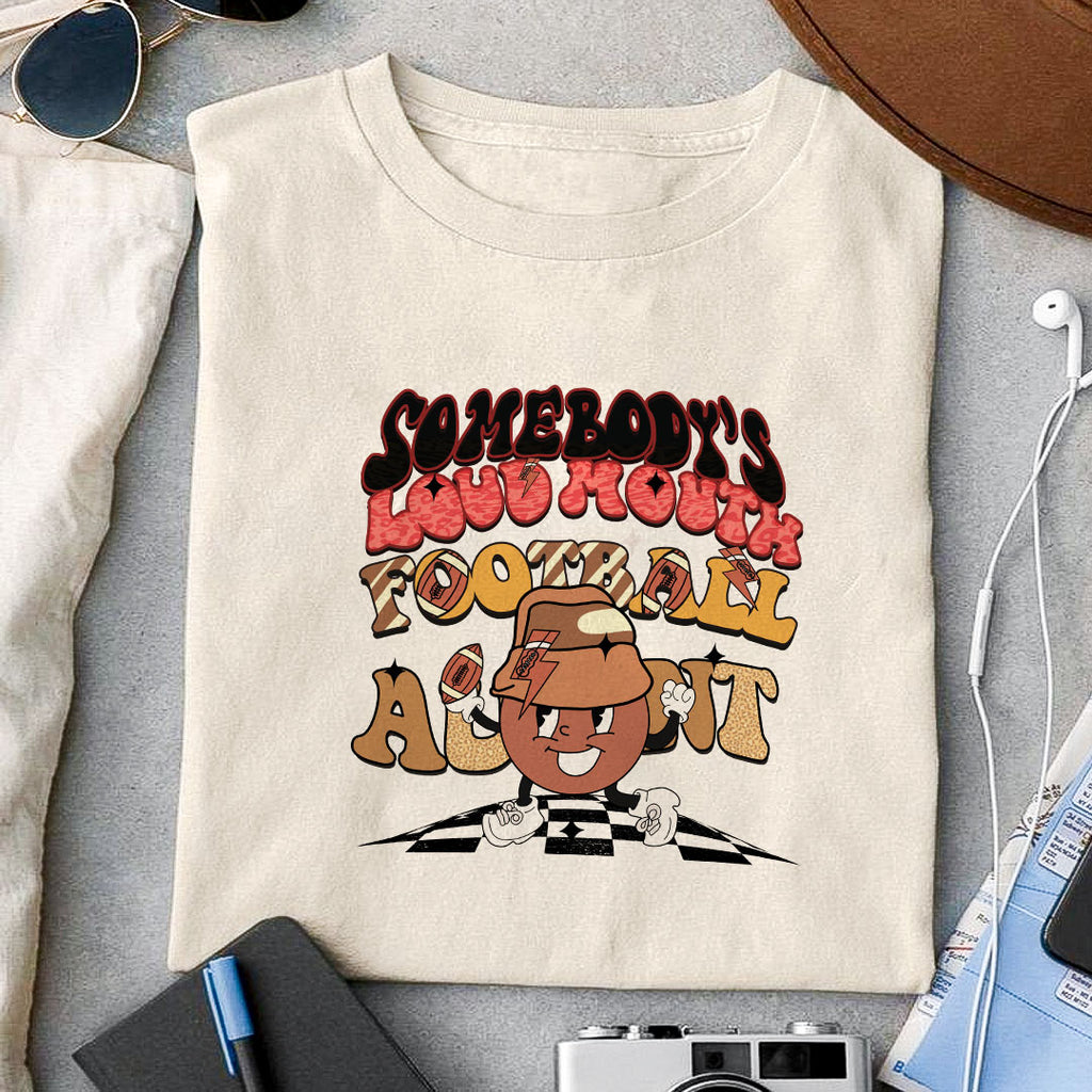 Somebody's loud mouth football aunt sublimation design, png for sublim ...