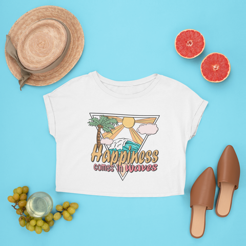 Happyness comes in waves sublimation design, png for sublimation