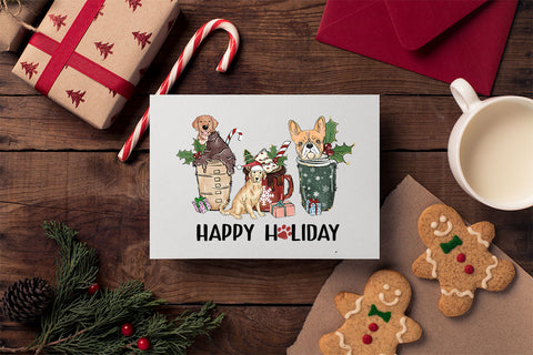 Happy holiday sublimation design, png for sublimation, Christmas PNG,  Christmas Animals PNG