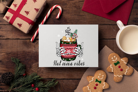 Hot cocoa vibes sublimation design, png for sublimation, Christmas PNG, Christmas Coffee PNG