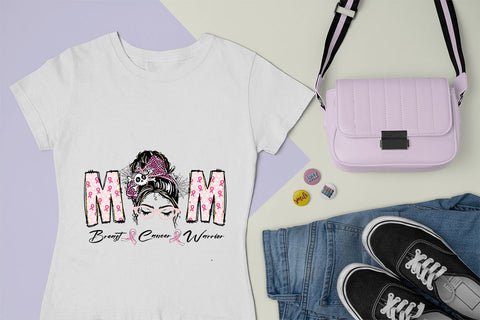 Mom Breast Cancer Warrior sublimation