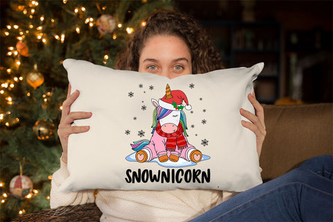 Snownicorn sublimation design, png for sublimation, Christmas PNG, Christmas vibes PNG