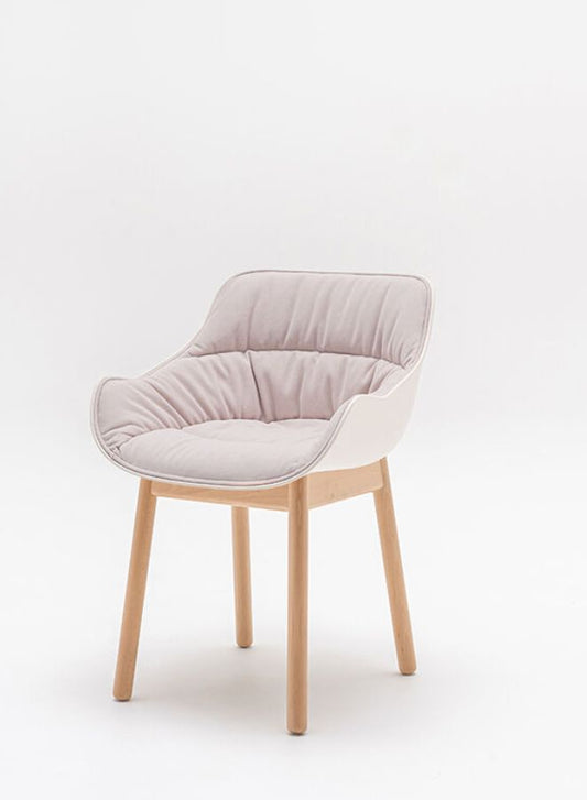 Baltic Soft Duo Chair with Wooden Base (Customizable)