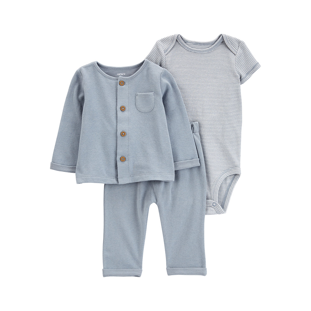 Carter's 雲朵王國探索3件組套裝(6M-24M) - 12M