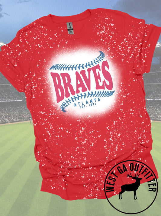 Braves Smiley Baseball – West Ga Outfitter