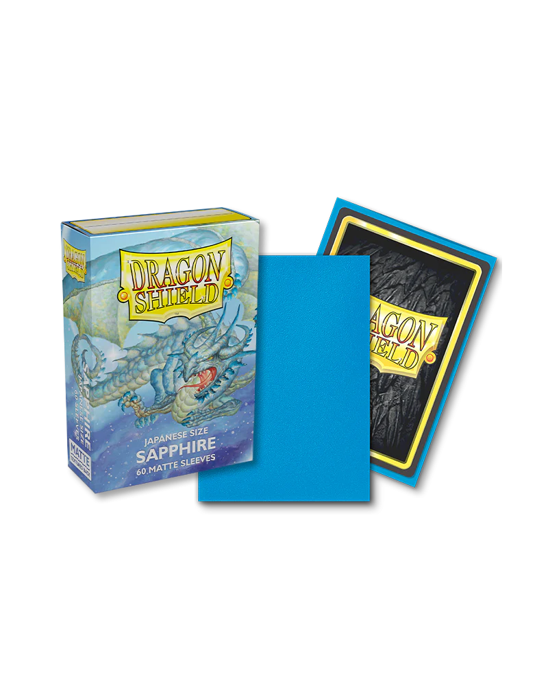 Dragon Shield Sapphire - Matte Sleeves - Japanese Size