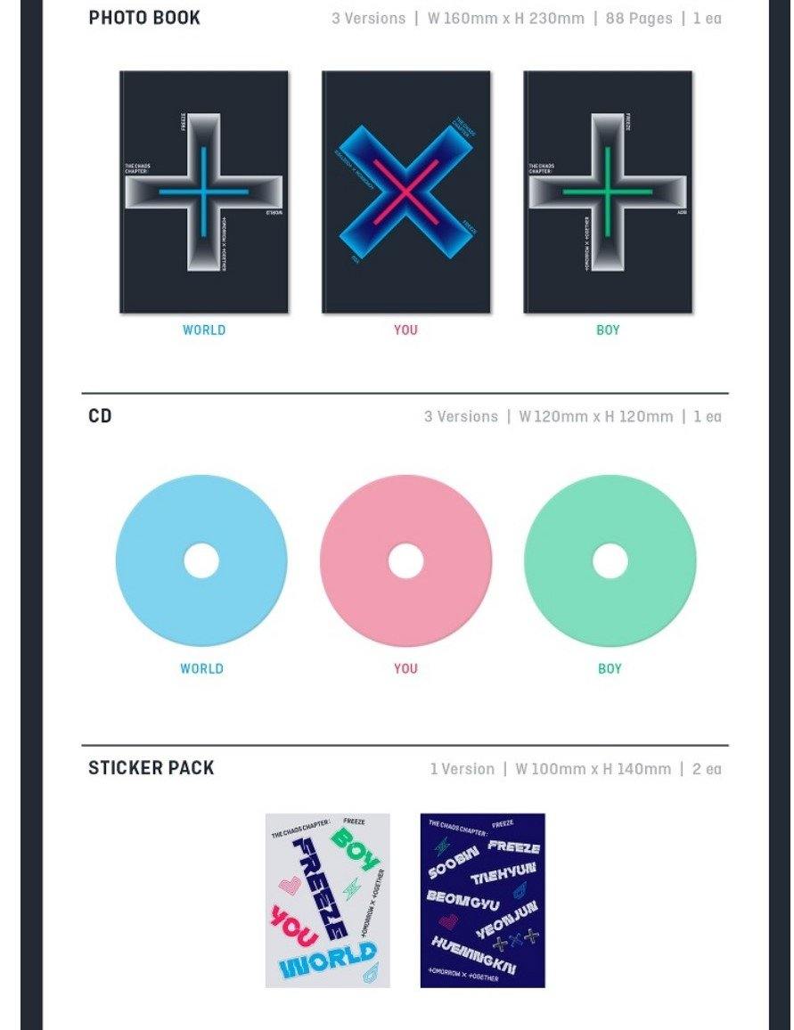 大人気 Album : txt FREEZE LIMITED PHOTO Freeze] TICKET [The