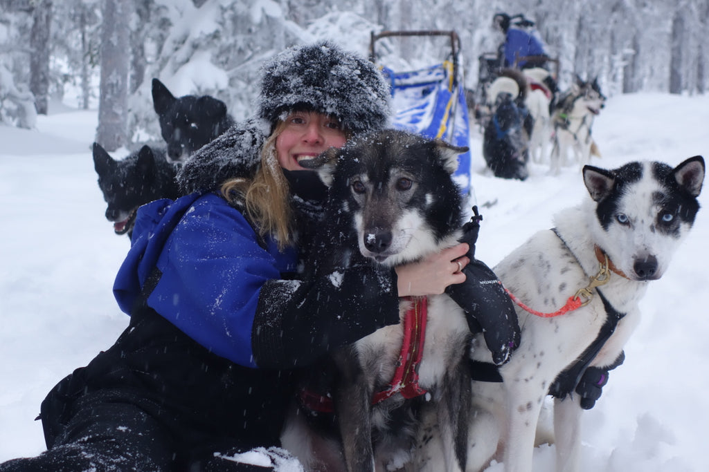 Twins That Travel at Supernomad - Huskie Hugging in Arctic Sweden