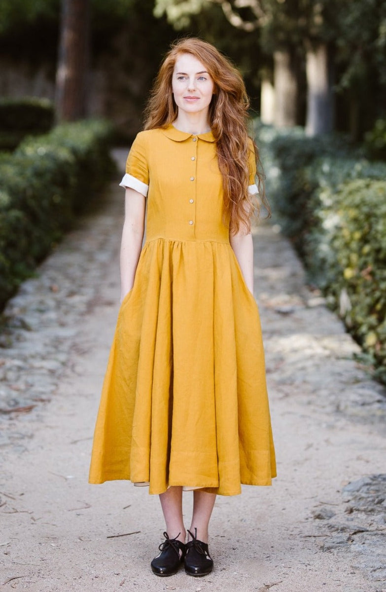 Linen Classic Dress | Buy Now Online | Son de Flor