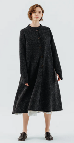 Classic Black Wool Coat