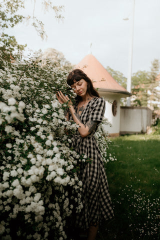 Long Checkered Dress