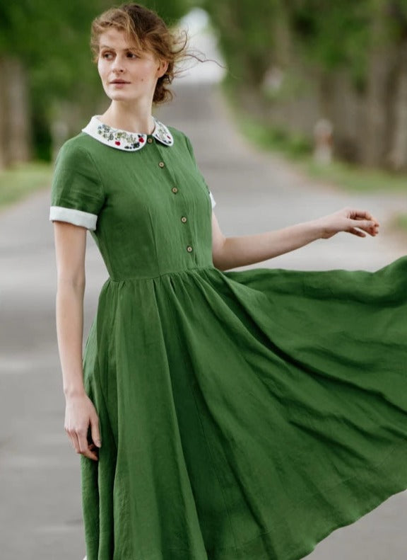 green dress spring