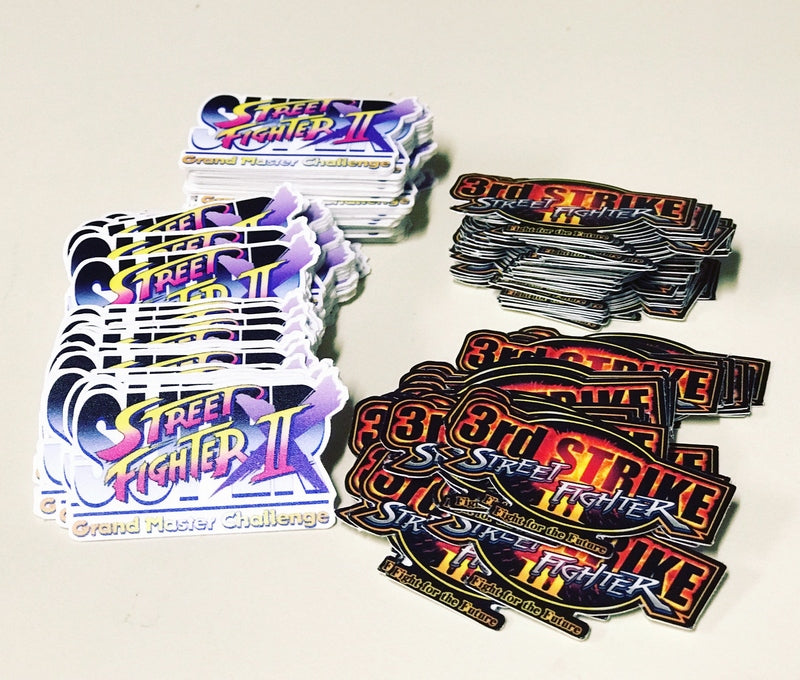  Street Fighter  Logo Sticker  CHOOSE TYPE Arcade Shock