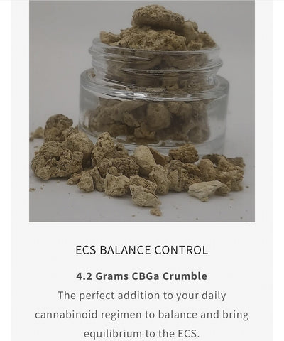 CBGa 420 Endocannabinoid System Balance CBGa Crumble
