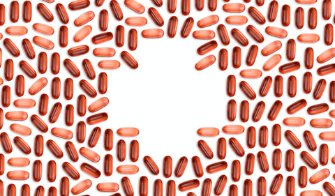 Red and orange capsules