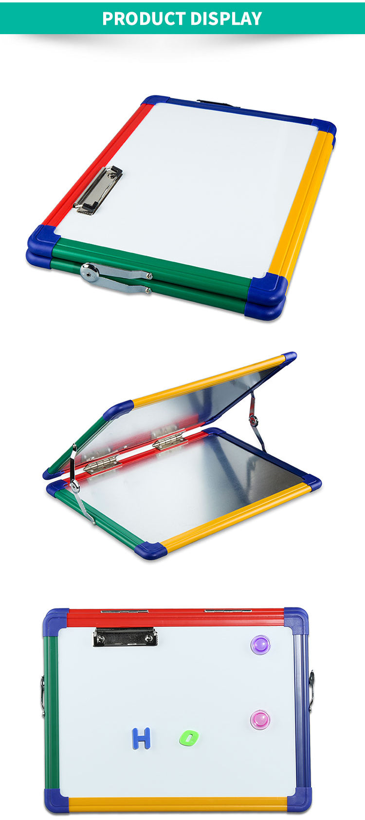 M64 Colorful Desktop Whiteboard Plastic Dry Erase Board
