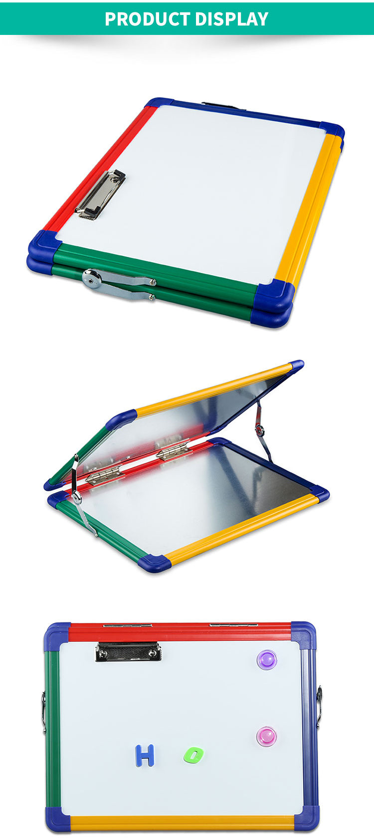 Rainbow Frame Type A Dry Erase Desktop Whiteboard