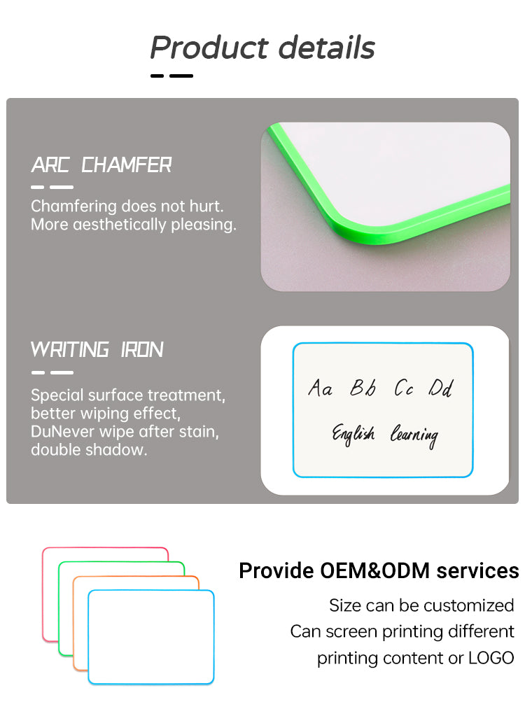 9x12 inches dry erase board