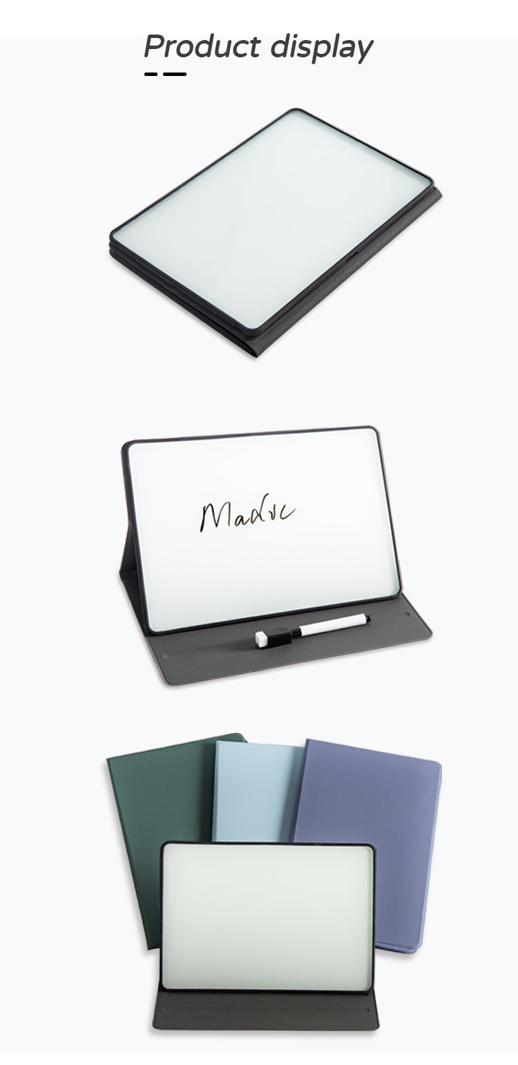glasses desktop portable dry erase notepad white board