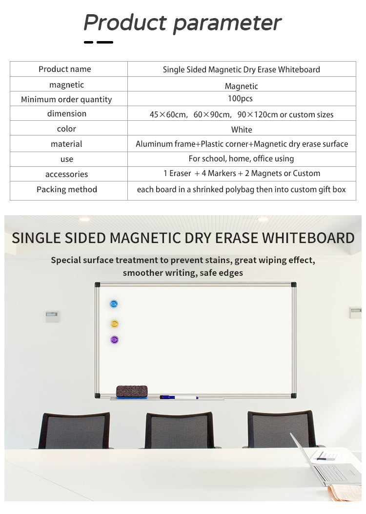 magnetic dry erase whiteboard