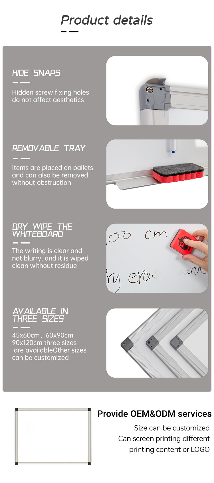 wallmounted magnetic whiteboard