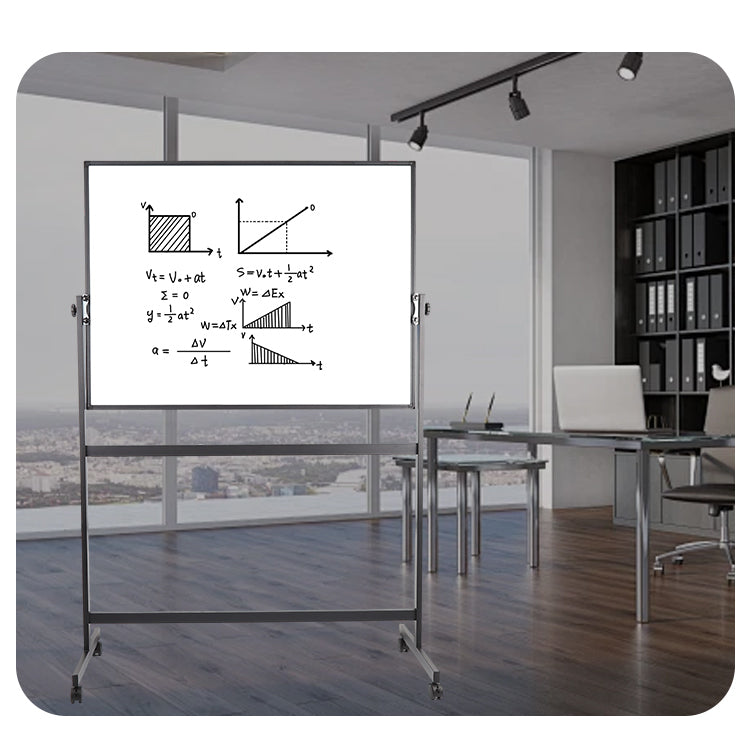 Factory Wholesale 360 Rotation Height Adjustable Mobile 36x48 Whiteboard Easel with Lockable Wheels Use for Office