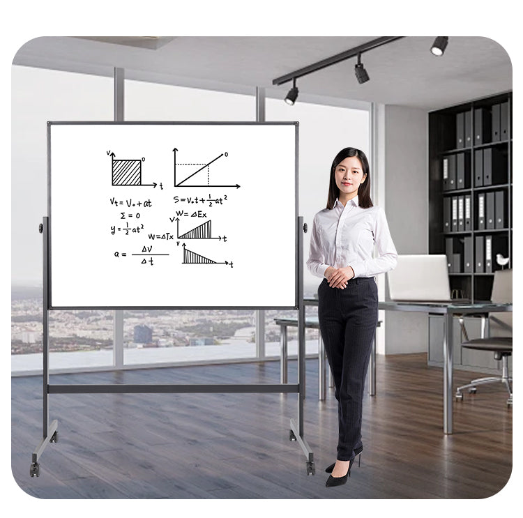 M94 90x120 cm Double-Sided Magnetic Mobile Whiteboard