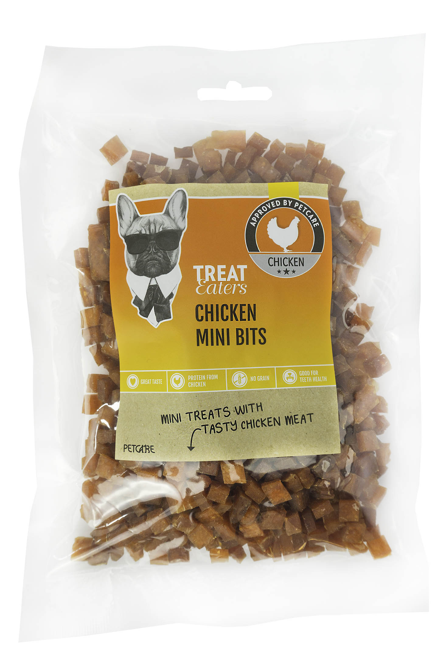 Se Treateaters Mini Chicken Bits 350g hos Petpower.dk