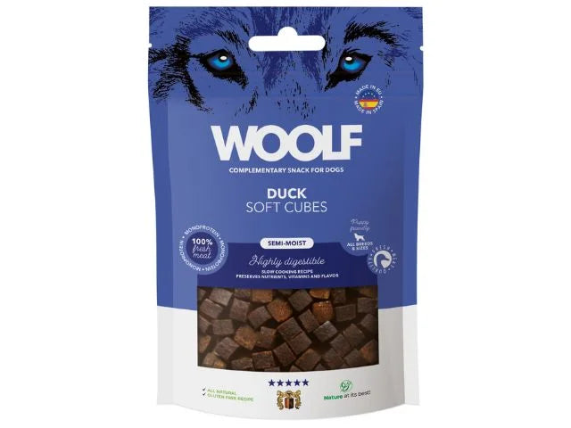 Billede af Qpet - Woolf Soft Cubes Duck 100g - Dog Treats