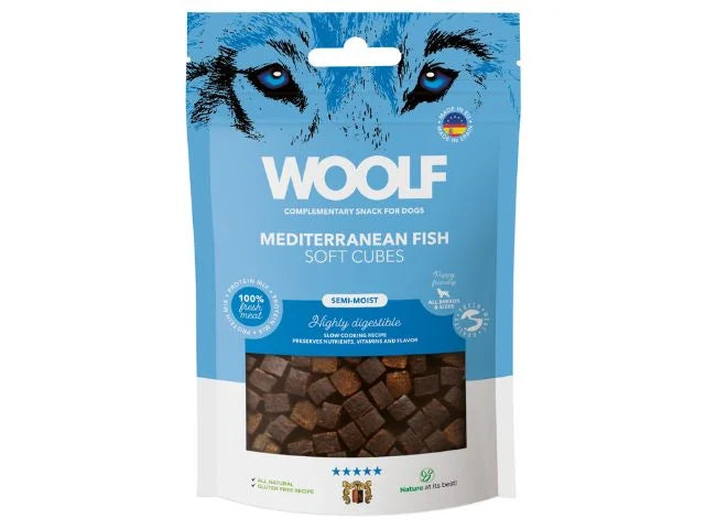 Billede af Woolf Sof Cubes Mediteranean Fish 100g