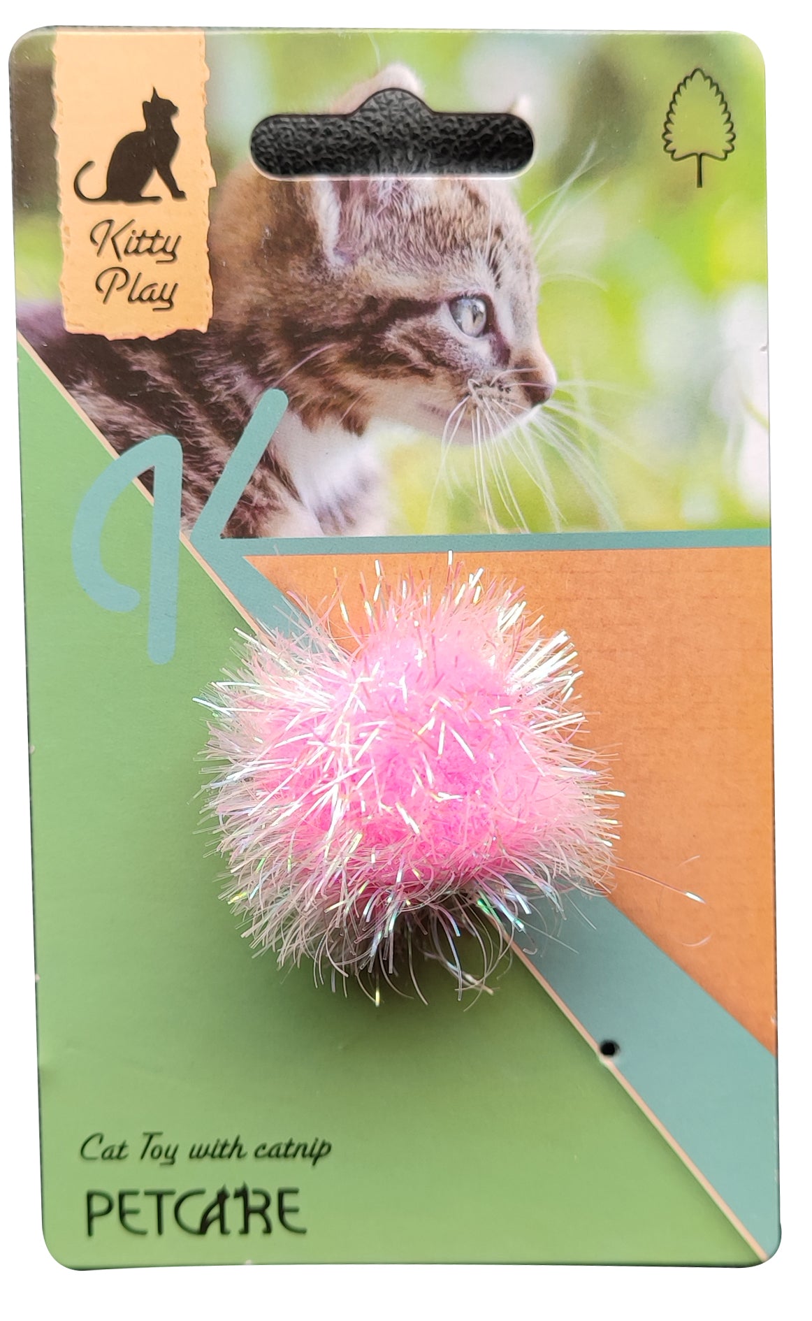 Se Petcare - Kitty Play Glitter Ball - Cat Toys hos Petpower.dk