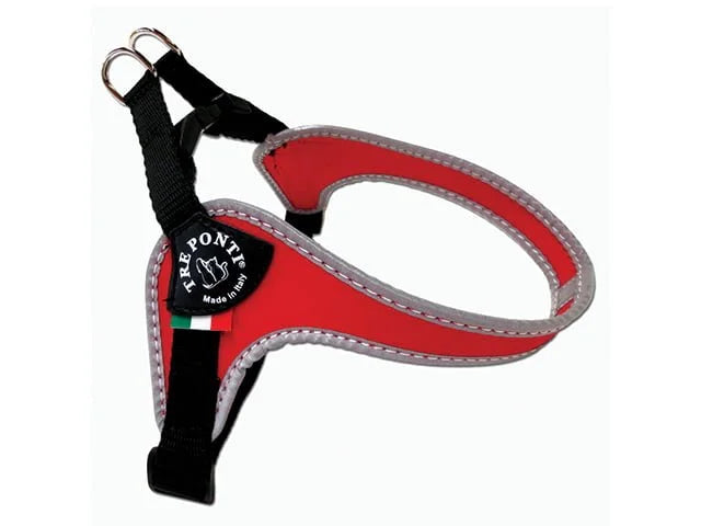 Billede af Qpet - Tre Ponti Mini hundesele Justerbar, Rød - 1.5: Brystomkreds 28 - 38 cm - Pet Collars & Harnesses