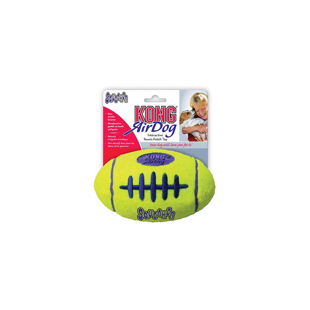 Se Kong Airdog Squeakair Football M 13x8cm hos Petpower.dk