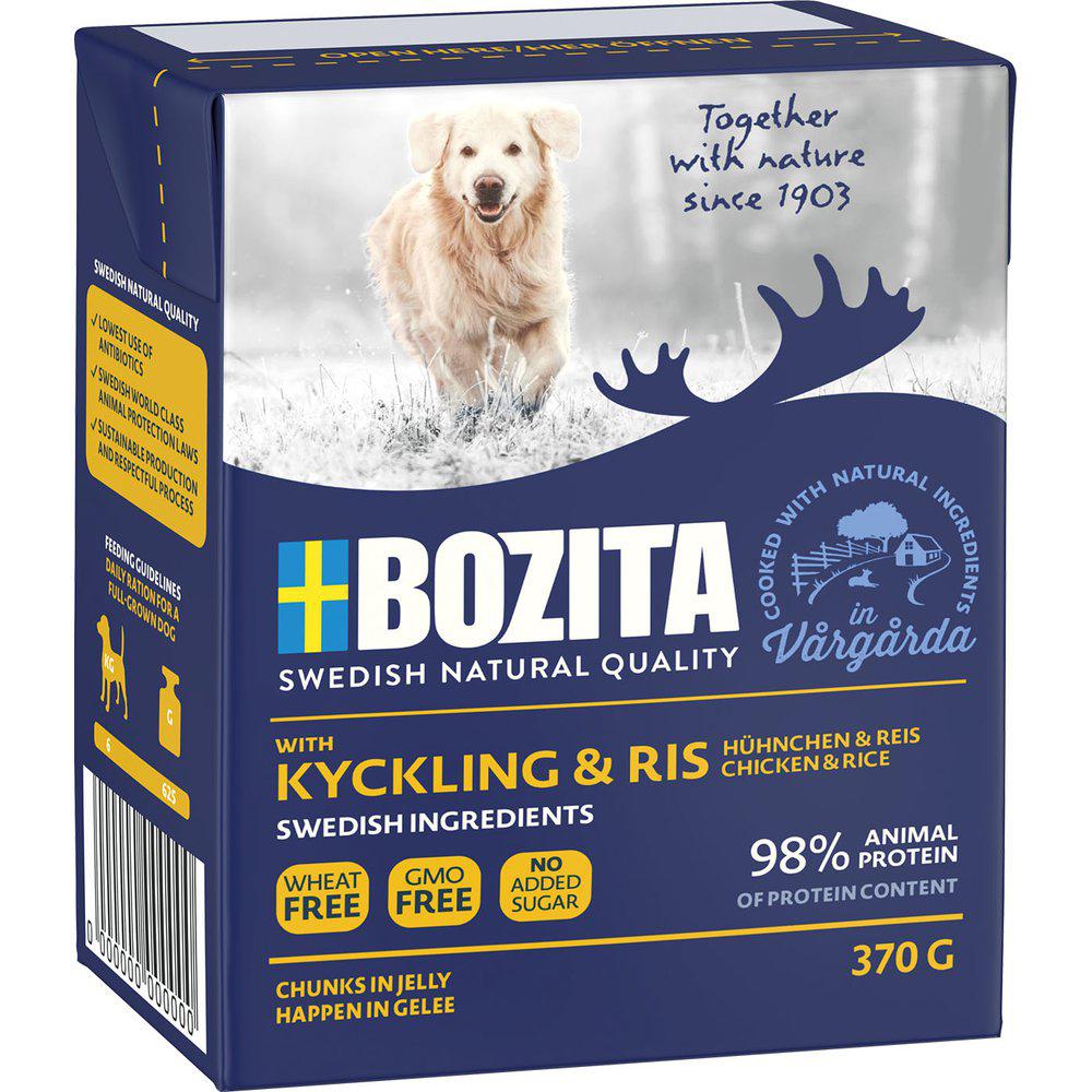 Billede af Bozita Naturals Kylling og Ris, Vådfoder 370gr