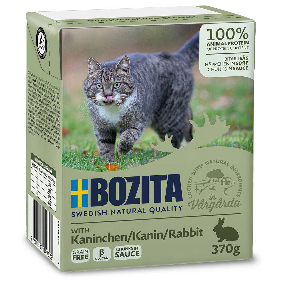 Se Imazo - Bozita Vådfoder Til Katte, Kanin Bidder i sovs, 370g - Cat Food hos Petpower.dk