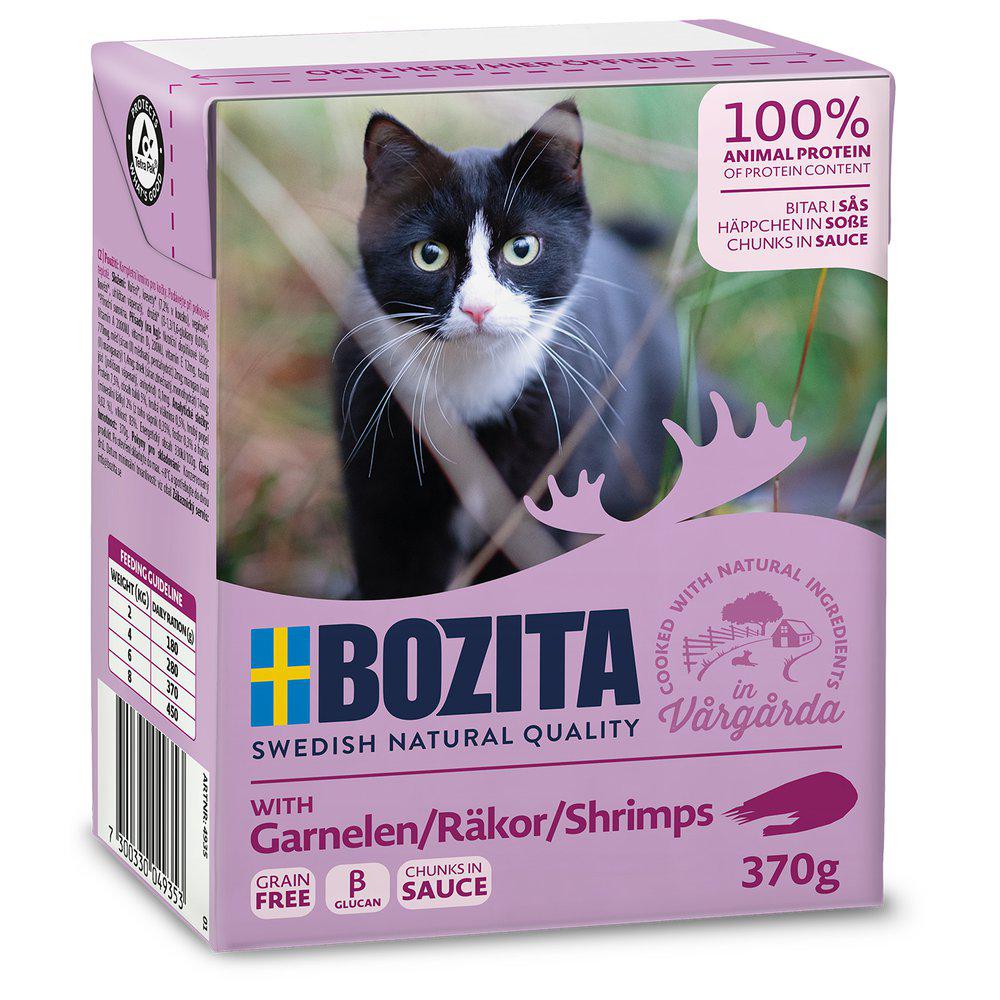 Se Imazo - Bozita Vådfoder Til Katte, Reje Bidder i sovs, 370g - Cat Food hos Petpower.dk