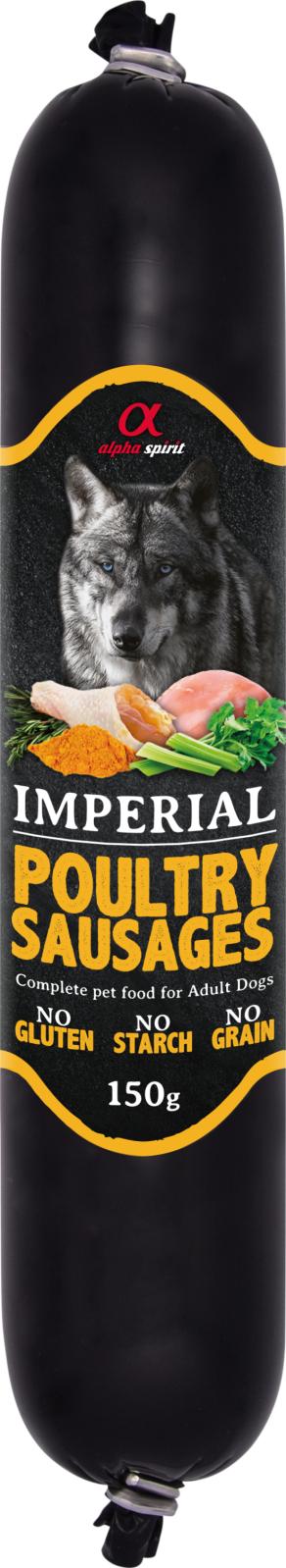 Billede af Eldorado - AlphaSpirit Fjerkræ Pølse 150 g, Glutenfri Vådfoder - Dog Food